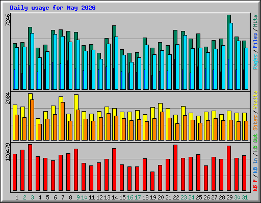 Daily usage for May 2026