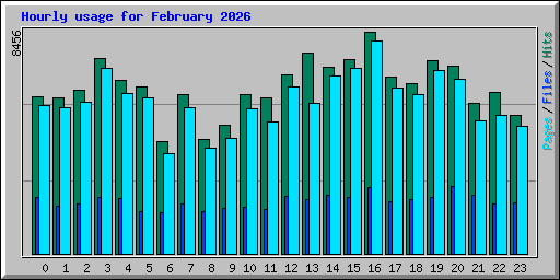Hourly usage for February 2026