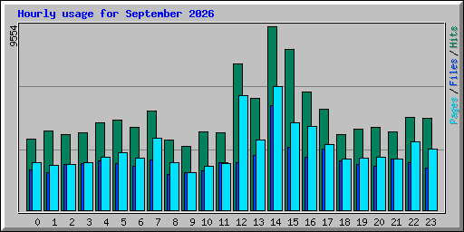 Hourly usage for September 2026